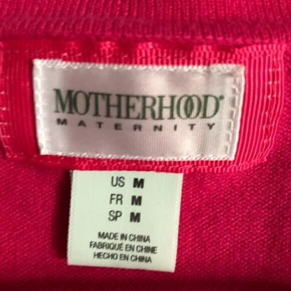 Motherhood Maternity Pink Cardigan Sweater Size M - Picture 3 of 4
